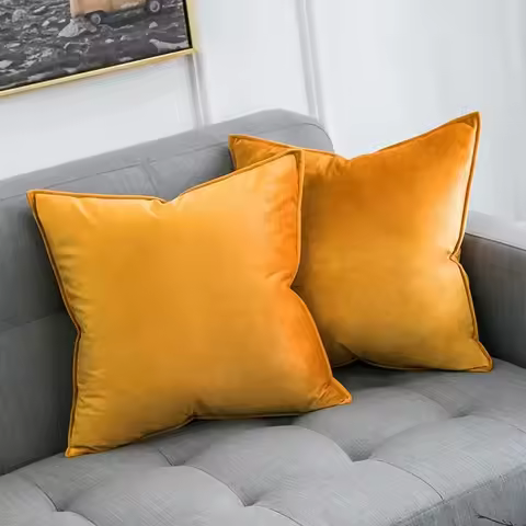 2pcs Set Halloween Cushion Case Velvet Throw Pillow Cover Decorative for Bedroom 30x50cm/45x45/50x50