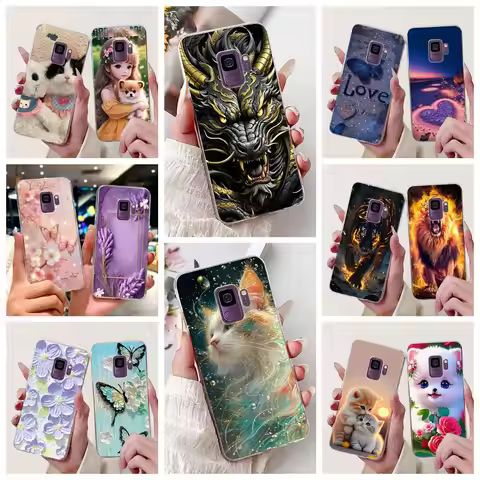 For Samsung Galaxy S9 Case SM-G960F Popular Fashion Painted Cover Soft Slim Phone Case For Samsung S