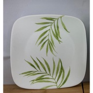 Corelle Bamboo Leaf (Square Dinner Plate 3pcs)