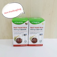 🇲🇾Ready stock🇲🇾 Vitaherb Red Yeast Rice 450mg 60 capsules 红曲米 胆固醇