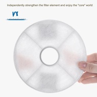 Pet Activated Carbon Filter for Cat Water Drinking Fountain Round Filter Replacement Cat Dog Water