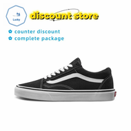 LSS Counter In Stock Vans Old Skool Black VN000D3HY28 Men's and Women's Skate Shoes