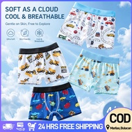 4/8PCS Kids Underwear Boy Cartoon Boxer Brief High Elasticity Breathable Boxer Briefs For Children