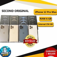 Iphone 12 Pro Max 256Gb mulus second Ori, Fullset