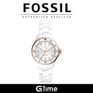 [Official Warranty] Fossil CE1107 Women's FB-01 Three-Hand White Ceramic Watch