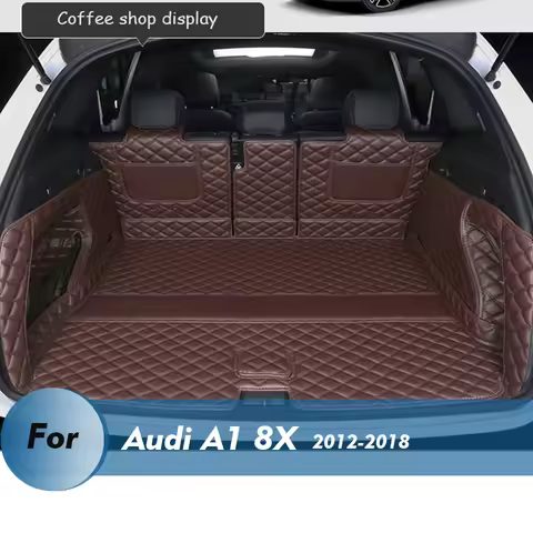 Custom Quality Leather Car Trunk Mat For Audi A1 8X 2012-2018 Cargo Liner Accessories Interior Boot