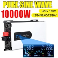 10000W Pure Sine Wave Solar Vehicular Household Off-Grid Photovoltaic Inverter 12V-96V 220V Voltage 