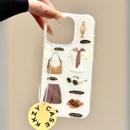 Clothing and Bags White IMD Applicable iPhone Phone Case Applies iPhone 16 Pro Max/15/17 Pro/14 Pro 