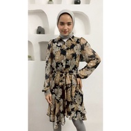 EXPRESS Brown floral dress (20-7)