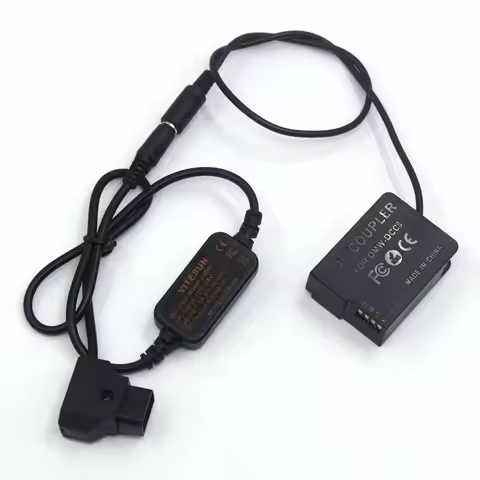 D-TAP Dtap Step-down Power Cable+DCC8 Fully Decoded DC Coupler DMW-BLC12 Dummy Battery for Panasonic