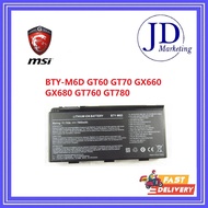 MSI BTY-M6D GT60 GT70 GX660 GX680 GT660 GX60 GT680 GX680 GT780 GT780R GT663R GT660R Laptop Battery