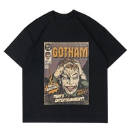 DC COMICS GOTHAM T-SHIRT | T-SHIRT VINTAGE JOKER FILM MOVIE GOTHAM | JOKER BLACK T-SHIRT