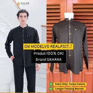 Baju Couple Pasangan Keluarga Lebaran Terbaru 2025 Fashion Muslim Warna Hitam Silmi Madani Family
