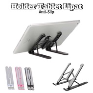 Universal Portable Folding Mini Tablet Holder Stand/Anti Slip Plastic Folding Stand Compatible With All Types Of Tablets And Cellphones Anti Slip Lightweight Tab Cooling Holder