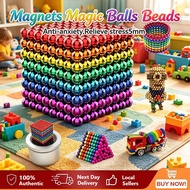 5mm 216PCS DIY Educational toys set Magnetic Ball Decompression Puzzle Magnet Early Toys color buck 