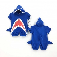 Angel Baby Baby Shark Baby Romper (Blue)
