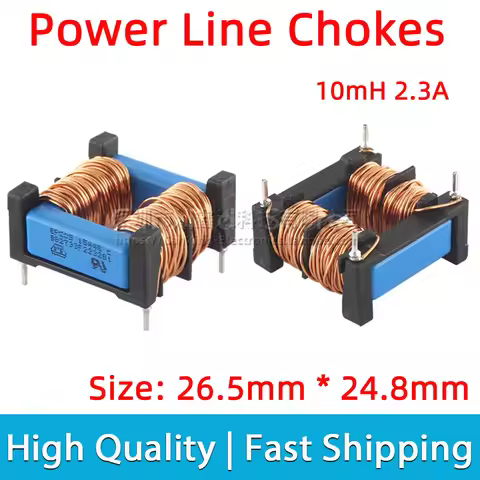 2pcs B82733F2232B1 Common Mode Power Line Choke Coil Inductor Filter Inductance 10mH 2.3A Current Co