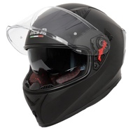 GILLE GTS V1 MATTE BLACK DUAL VISOR FULLFACE HELMET