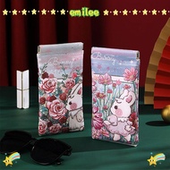 EMILEE Glasses Bag, Storege  Cartoon Printed Glasses Box, Fashion Rabbit PU Leather Reading Glasses 