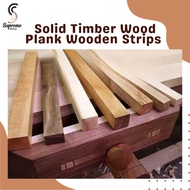 10mm x 45mm x 1 metre | Solid Timber Wood Plank Wooden Strips | Nyatoh Pine Beech Ramin Ash Cherry O