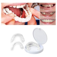 1Set Gigi Palsu Atas Bawah Gigi Palsu Instan Atas Bawah Gigi Palsu