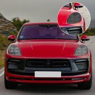 Car Headlight Film for Porsche Macan Cayenne Macan EV Anti-Scratch Smoke Black TPU PPF Pre Cut Vinyl