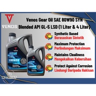 VENOS GEAR OIL 80W90 GL5 LSD SYNTHETIC BASE 1L /4L