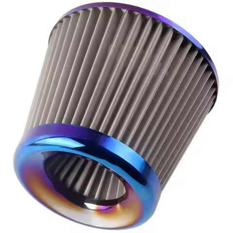 Universal Stainless Steel Auto Air Intake System High Flow Cone Cold Air Filter 60MM 65MM 70MM 75MM 