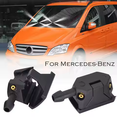 Car Windscreen Washer Wiper Water Spray 9mm Onto 4 Way Nozzles For Mercedes Benz Vito 638 639 W638 W