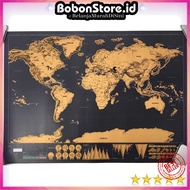 World Map Poster Wall Decoration Scratch Map - ZJP-M017