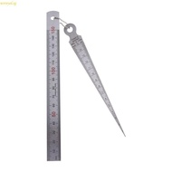 weroyal Stainless Steel Taper Welding Gauge Test Welding Taper for  Gauge Depth Ruler
