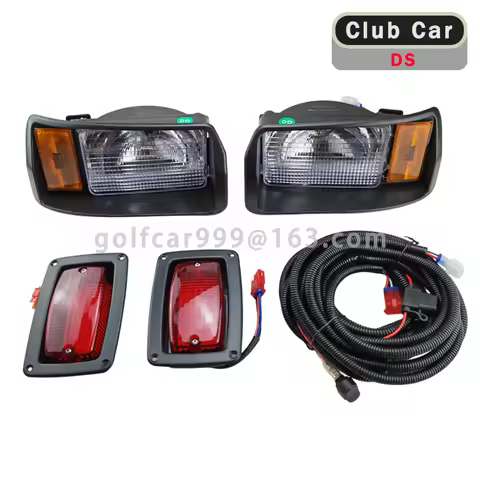 Halogen Lighting Kit Front & Rear Electrical Assembly for Club Car DS Electric Golf Cart Sightseeing