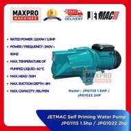 JETMAC SELF PRIMING WATER PUMP JPG1115 1.5HP/ JPG1022 2HP