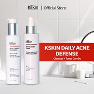 Kskin Daily Acne Defense | Cleanser + Toner Combo