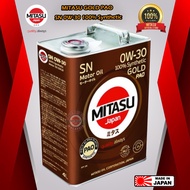 MITASU GOLD PAO SN 0W-30 100% Fully Synthetic Engine oil 4L (100% Original JAPAN)