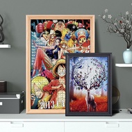 Jigsaw puzzle frame 'real wood frame hanging wall 50 x 75 framed frame size 500 pieces outside frame system