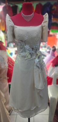 Filipiniana dress (MC sleeves)