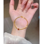 10k saudi gold heart bracelet-750