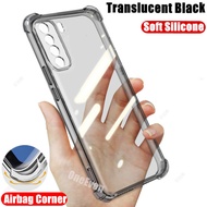 【Crystal Clear】For Huawei Nova 7 SE CDY-NX9B Soft Silicone Translucent Jelly Case Transparent Milita