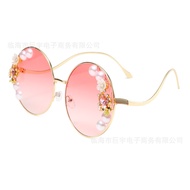 Diamond Glasses Frame Ladies Trendy Fashion Metal Glasses Frame Fashion Trendy Glasses 1017s