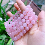 Natural ROSE quartz stone bracelet, Pink quartz - Stone attracts love, love, yourself