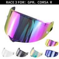 ❀⋮ ️Race 3 Motorcycle Helmet Visor Film for AGV PISTA GP R &amp; Corsa R High Strength Helmet Shield