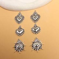 6 ชิ้นผสมคาทอลิก Sacred Heart จี้สำหรับเครื่องประดับ DIY ทำ A511