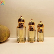 3ml/6ml/12ml Perfume Essential Oil Dispenser Bottle Transparent Perfume Bottle Glass Drip Stick Roller Ball Essential Oil Bottle