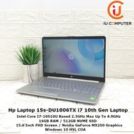 HP LAPTOP 15S-DU1006TX INTEL CORE I7-10510U 16GB RAM 512GB NVME SSD MX250 USED LAPTOP REFURBISHED NOTEBOOK