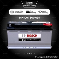 BOSCH Battery DIN100 Car Battery (MF) - 100AH - MERCEDES W211, W221, W163, W164 BMW E60, E90
