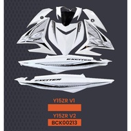 ( Y15 V2 ) ( RC150 design ) MAGIC BOY BODY COVER SET COVERSET colour : black white / black creamy wh