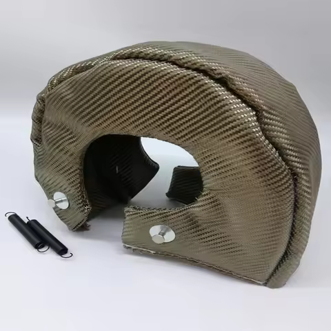 T3 T4 T6 Turbocharger Cover Wrap with Locking Springs Turbo Blanket Heat Shield Cover Car turbo blan