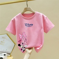 0-13 Years Old Little Girl Cartoon Short-Sleeved T-Shirt Girl Printed Top Little Girl Summer Childre