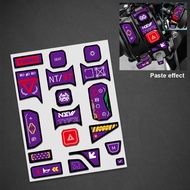 For zontes 368g 2026 Button sticker motor Handlebar Switch Panel Stickers ZONTES 368G Waterproof Vin